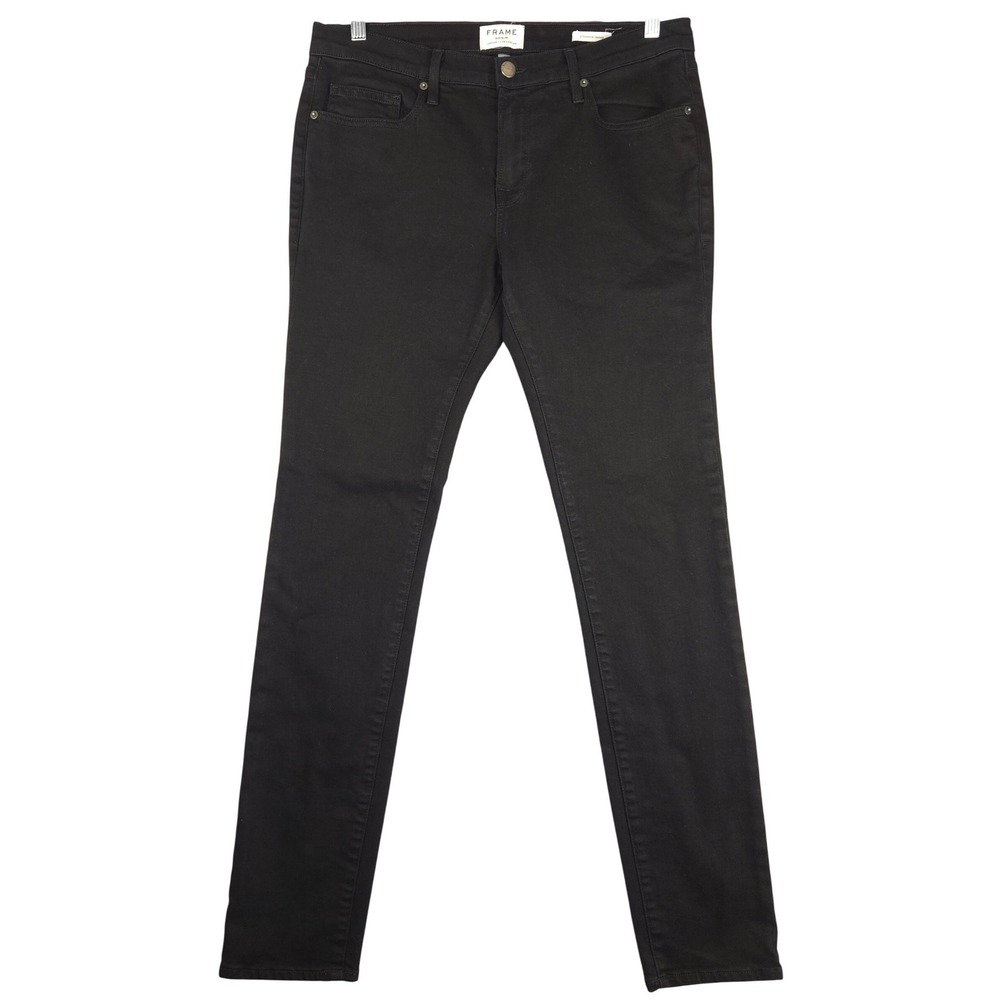 Frame Denim Men's Skinny Jeans in Black